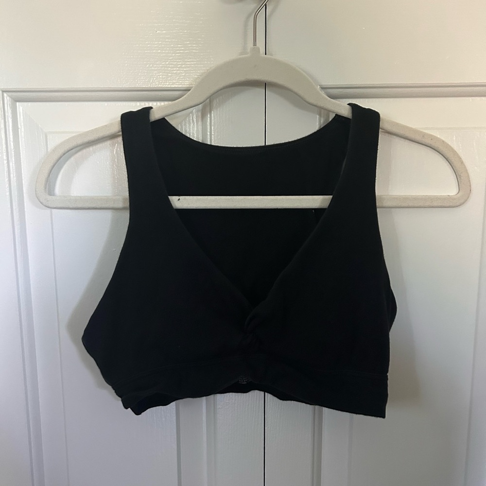 Aerie Black Knotted Tank Top/Bra